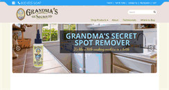 Desktop Screenshot of grandmassecretproducts.com