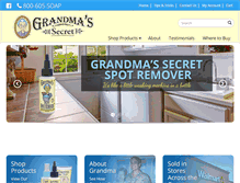 Tablet Screenshot of grandmassecretproducts.com